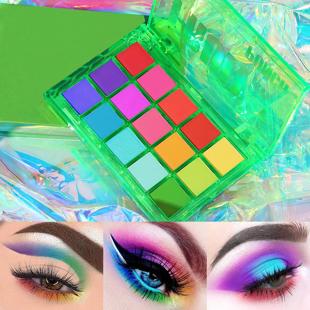 Eyeshadow Glitter Pigment - 15 Colors Eyeshadow Palette Set Colorful