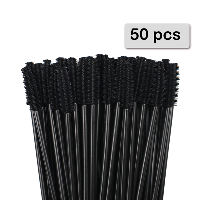Beauty Makeup Brushes - 50pcs Silicone Mascara Wands Applicator Disposable