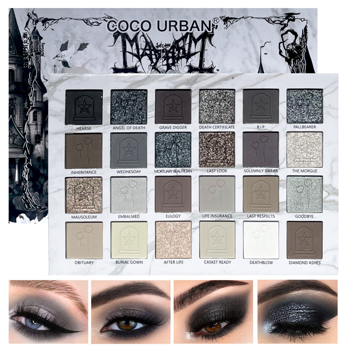 Eyeshadow Glitter Pigment - 24 Colors Metallic Glitter Eyeshadow Matte