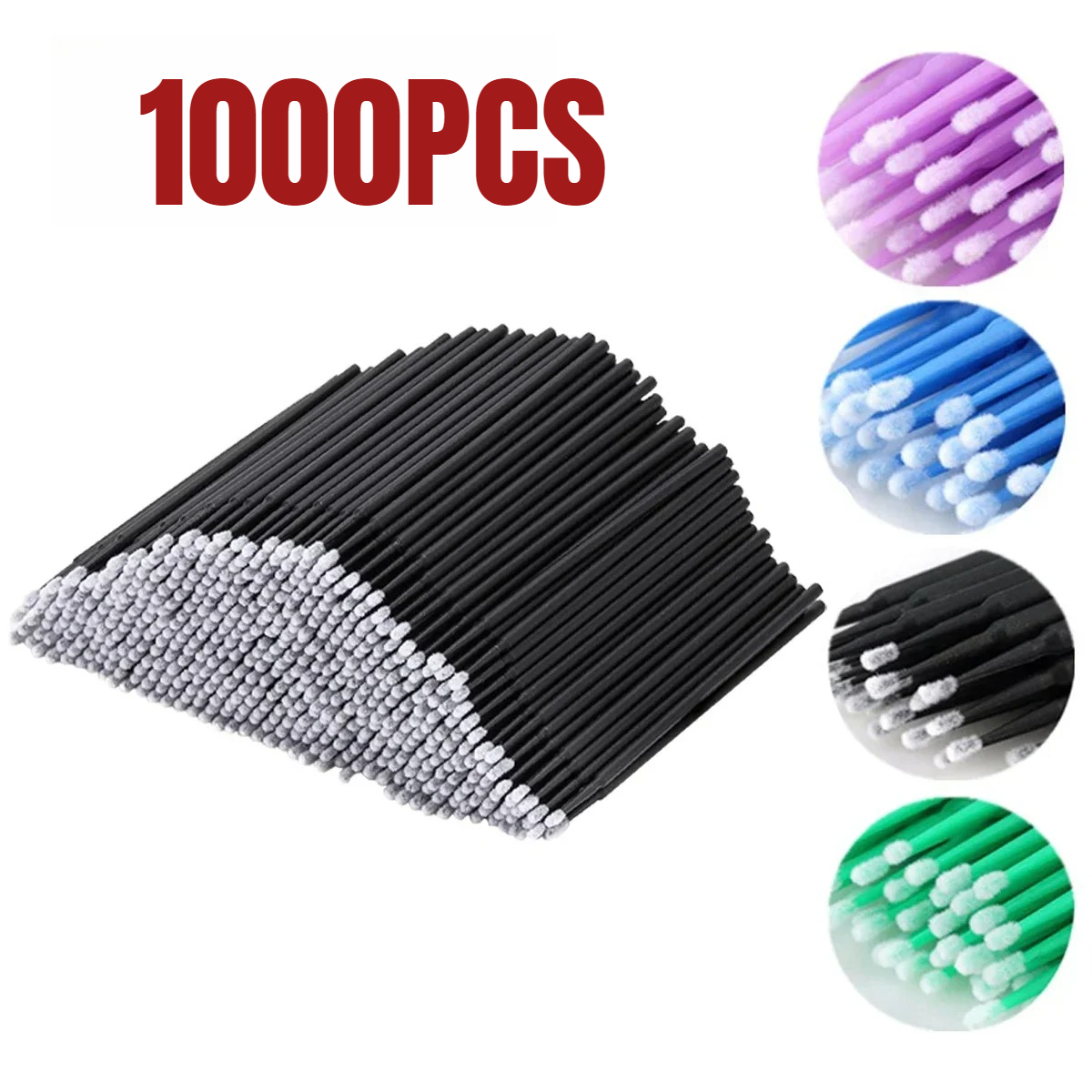 1000/500PCS Eyelash Cleaning B - đánh giá và giá Beauty Makeup Brushes
