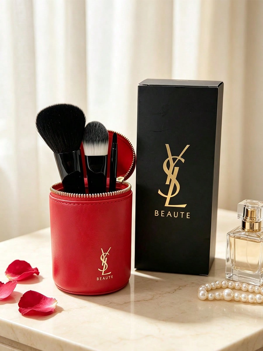 YSL Makeup Brush Set, Red Cyli - đánh giá và giá Ysl Beauty Makeup