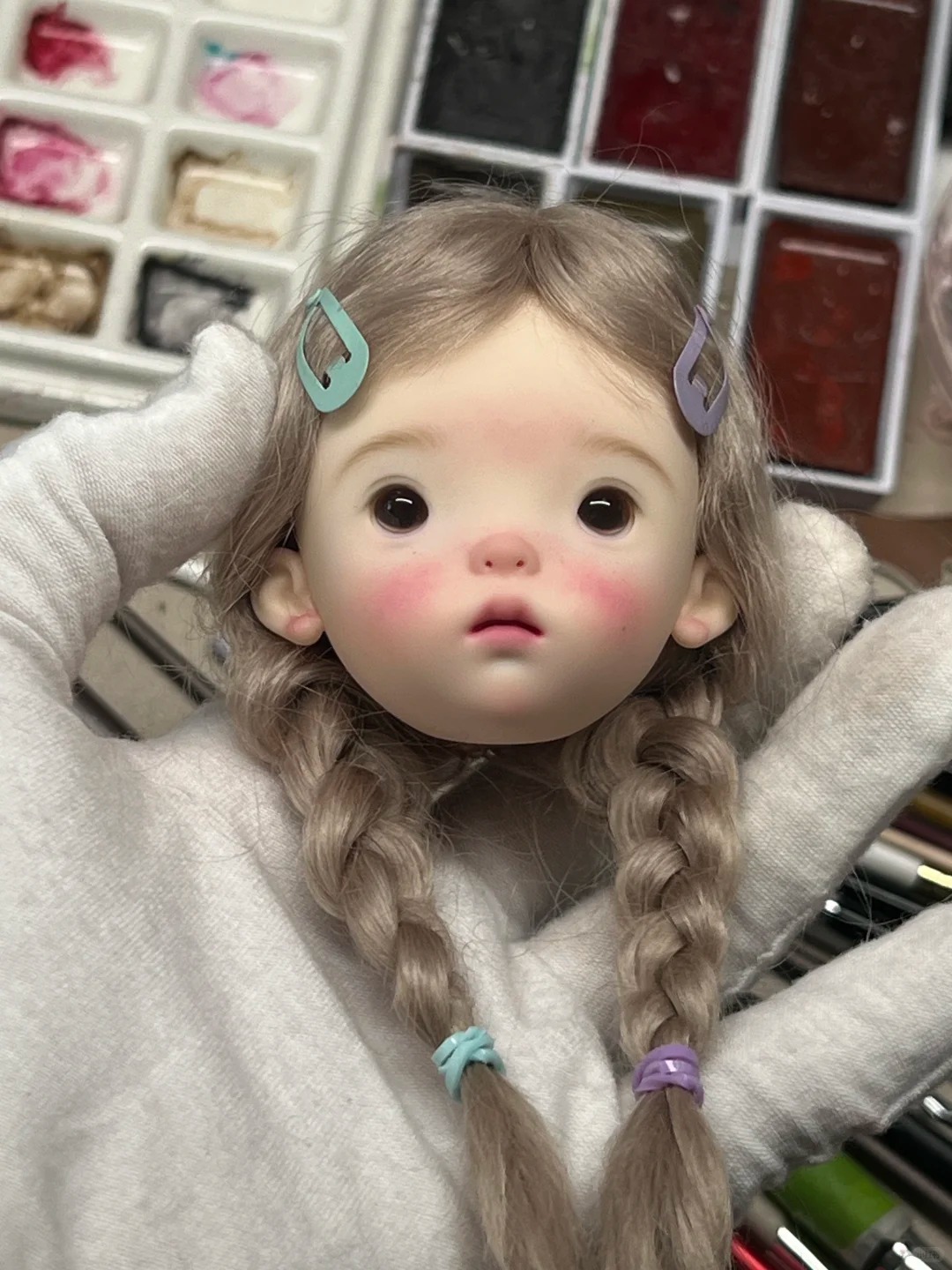 SD BJD Doll 1/6 Landoudou Head - đánh giá và giá Just Beauty Makeup