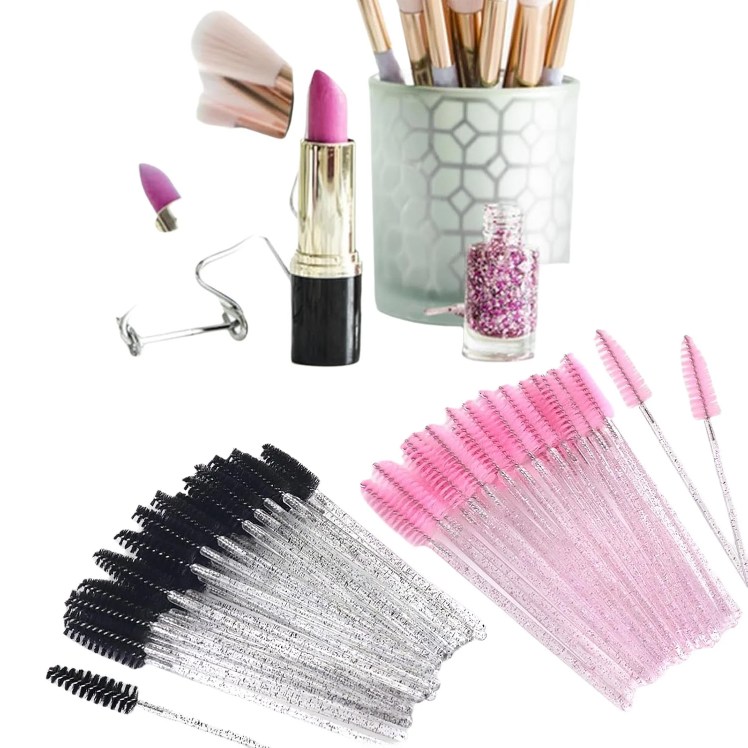 500pcs Eyelash Brushes Wands f - đánh giá và giá Beauty Makeup Brushes