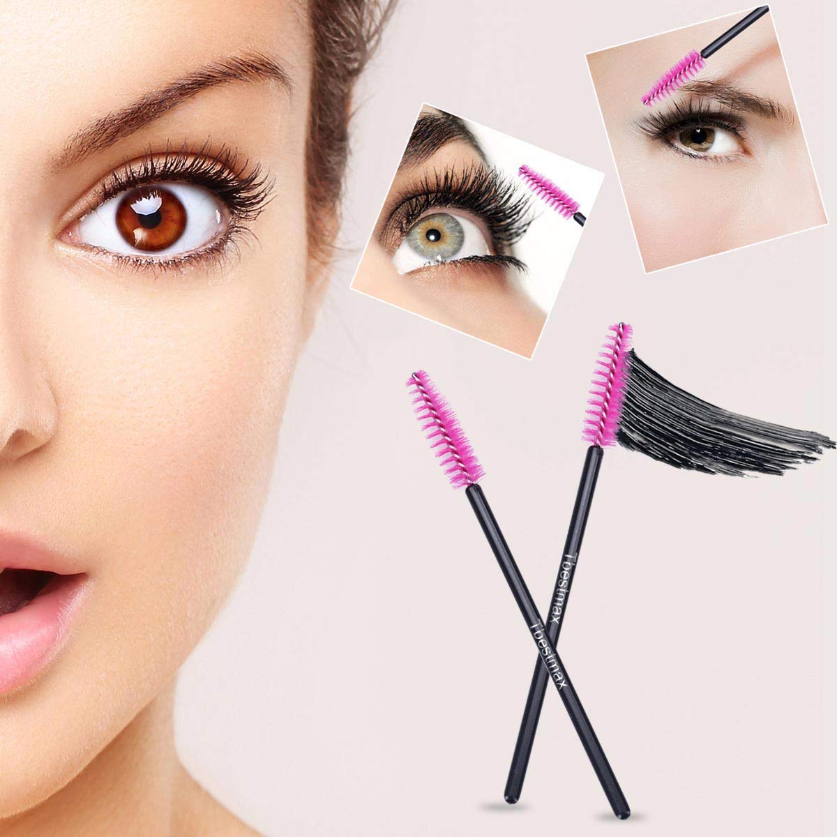500pcs Eyelash Brushes Wands f - đánh giá và giá Beauty Makeup Brushes
