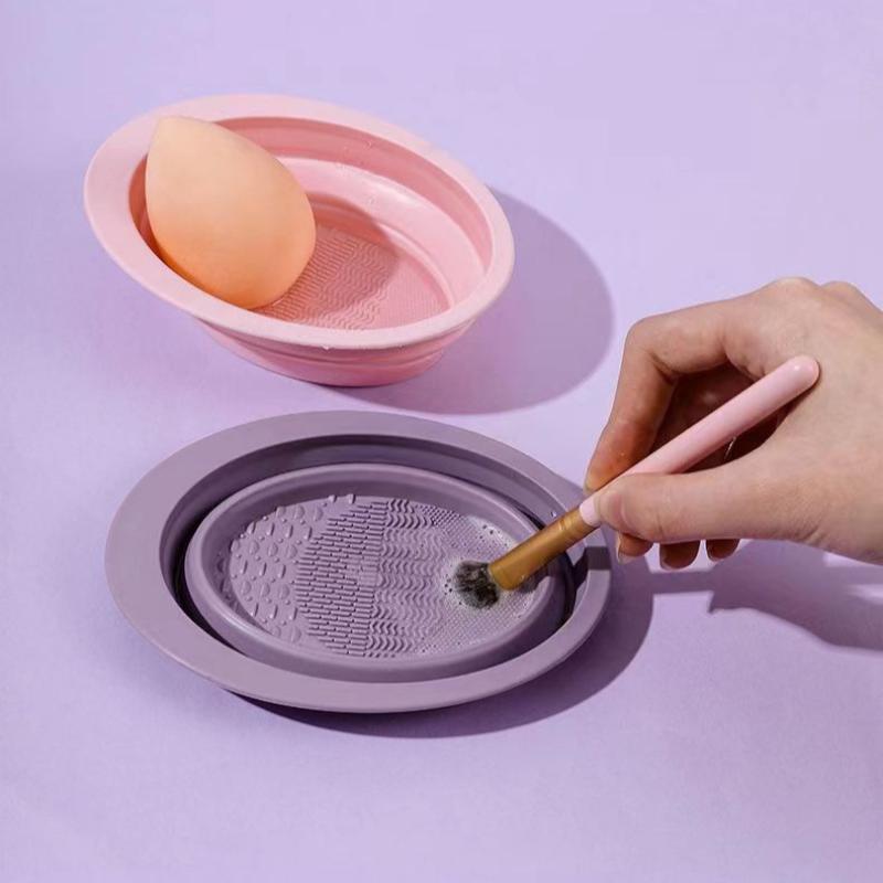 Cleaner Folding Powder Soft Si - đánh giá và giá Beauty Makeup Brushes