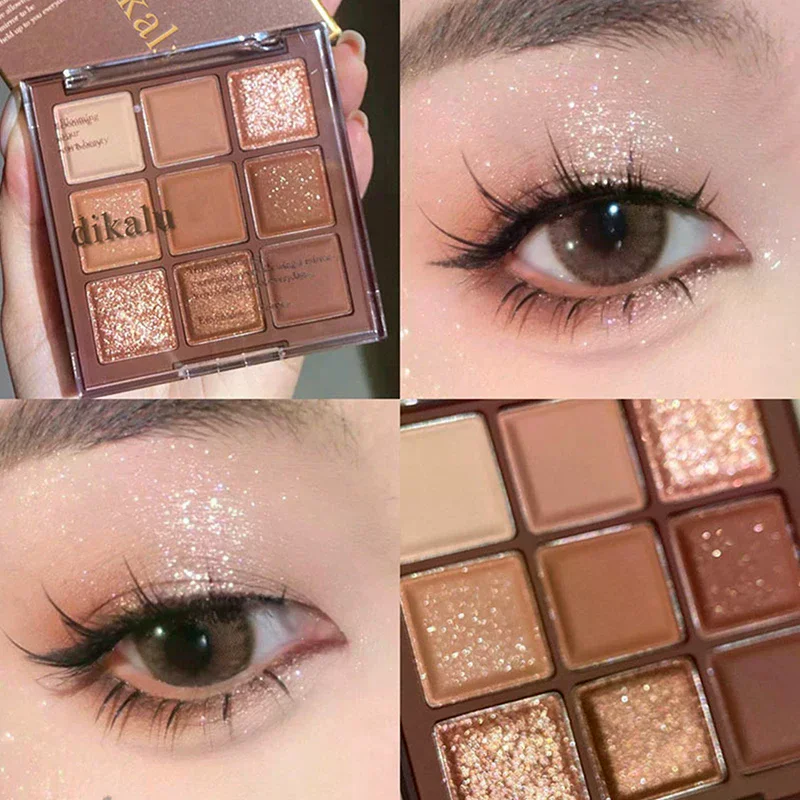 DIKALU 9 Colors Glitter Eyesha - đánh giá và giá Eyeshadow Glitter Pigment