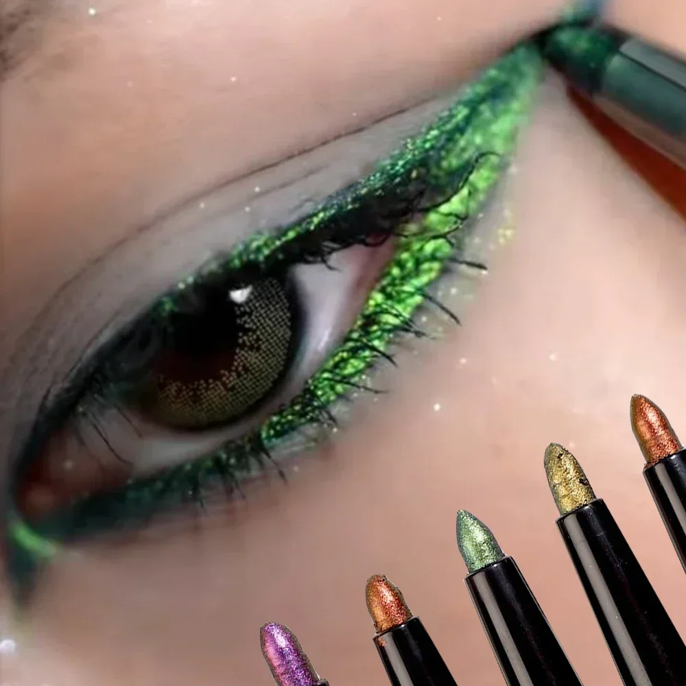 Multi Chrome Eye Liner Pen Las - đánh giá và giá Eyeshadow Glitter Pigment