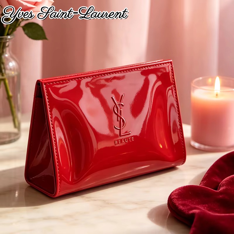 YSL Red Patent Leather Zipper  - đánh giá và giá Ysl Beauty Makeup