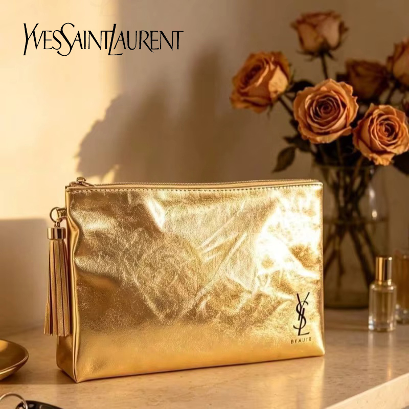 YSL Golden Cosmetic Bag, Porta - đánh giá và giá Ysl Beauty Makeup