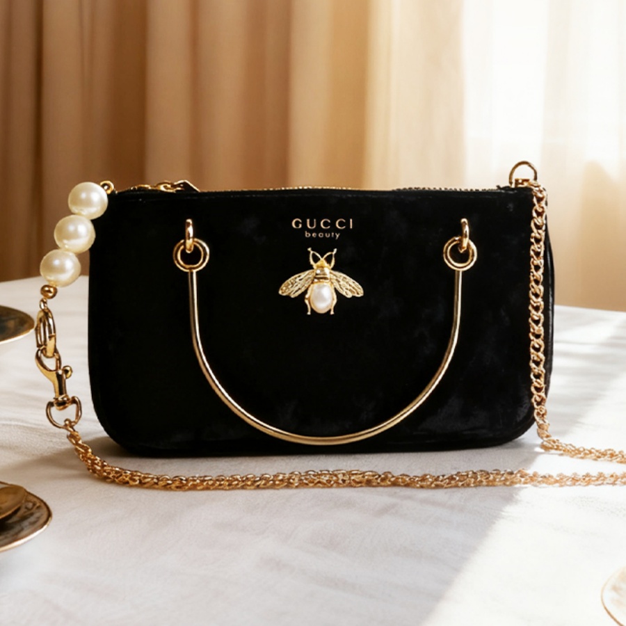 Gucci’s Bag Women Black Velvet - đánh giá và giá Ysl Beauty Makeup