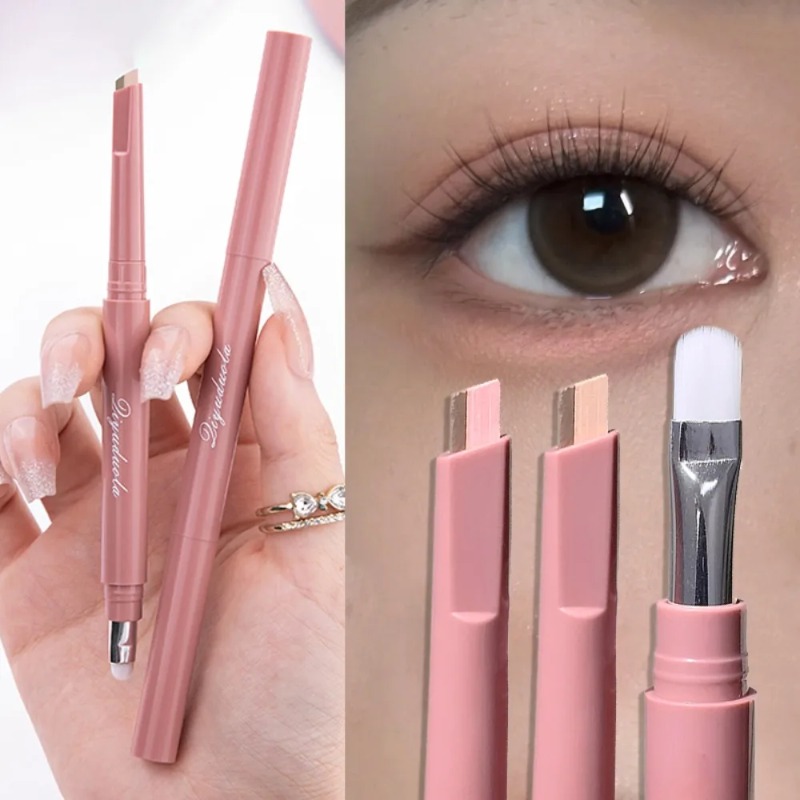 Korean 2in1 Lying Silkworm Pen - đánh giá và giá Eyeshadow Glitter Pigment