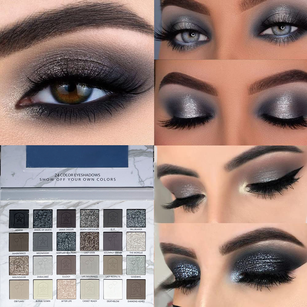 24 Colors Metallic Glitter Eye - đánh giá và giá Eyeshadow Glitter Pigment