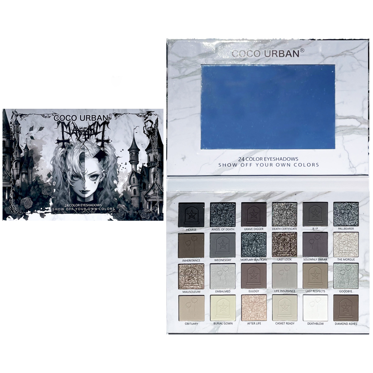 24 Colors Metallic Glitter Eye - đánh giá và giá Eyeshadow Glitter Pigment